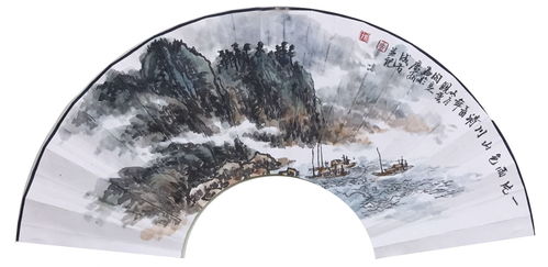 山情水韵意清新 著名画家吉成方精品扇面展播