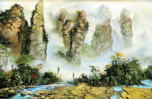 世界面积最大砂石画 十一 亮相张家界武陵源景区