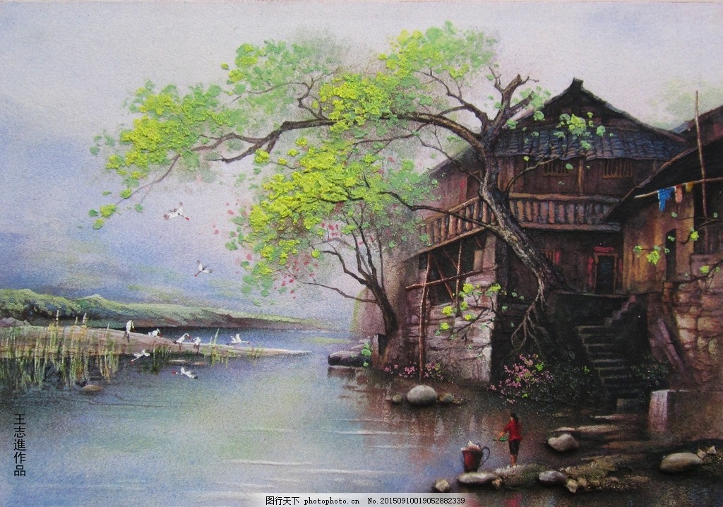 王志进砂石画