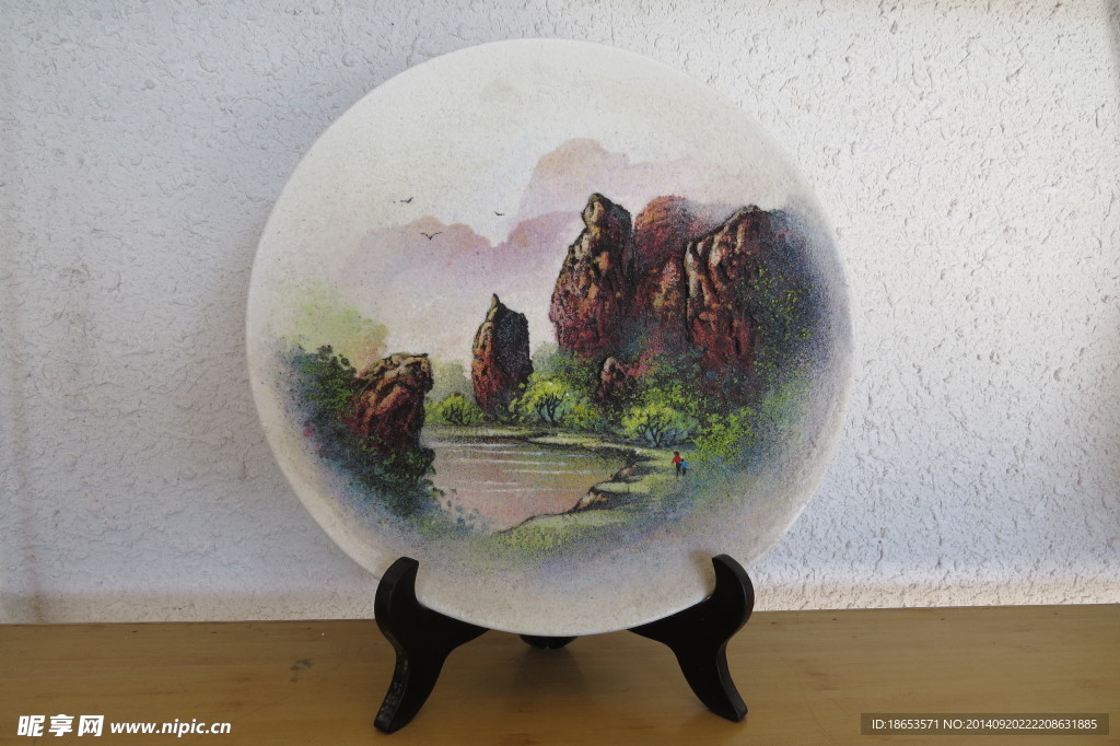 砂石画摄影图__传统文化_文化艺术_摄影图库