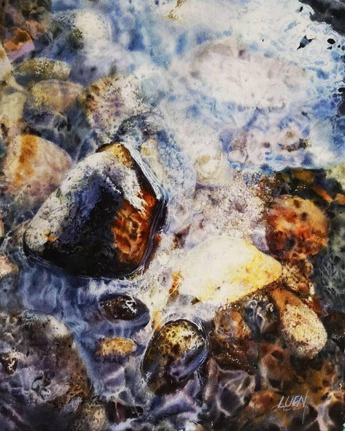 浓墨重水彩精品20幅 附干湿画技法讲解