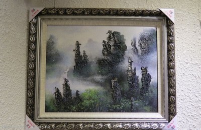 砂石画图片