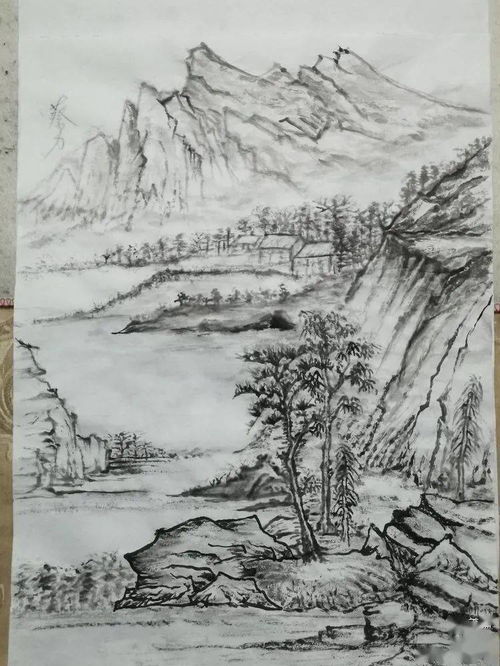 学习常规化，我画我精品——三好校区19级山水画班“我的精品画”活动花絮之二 砂石画创作掠影